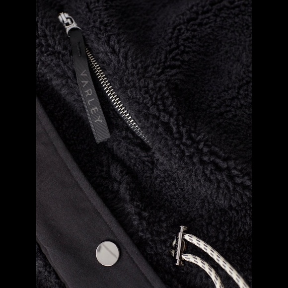 NWT Black Sherpa VARLEY Jones Coat - Picture 6 of 16